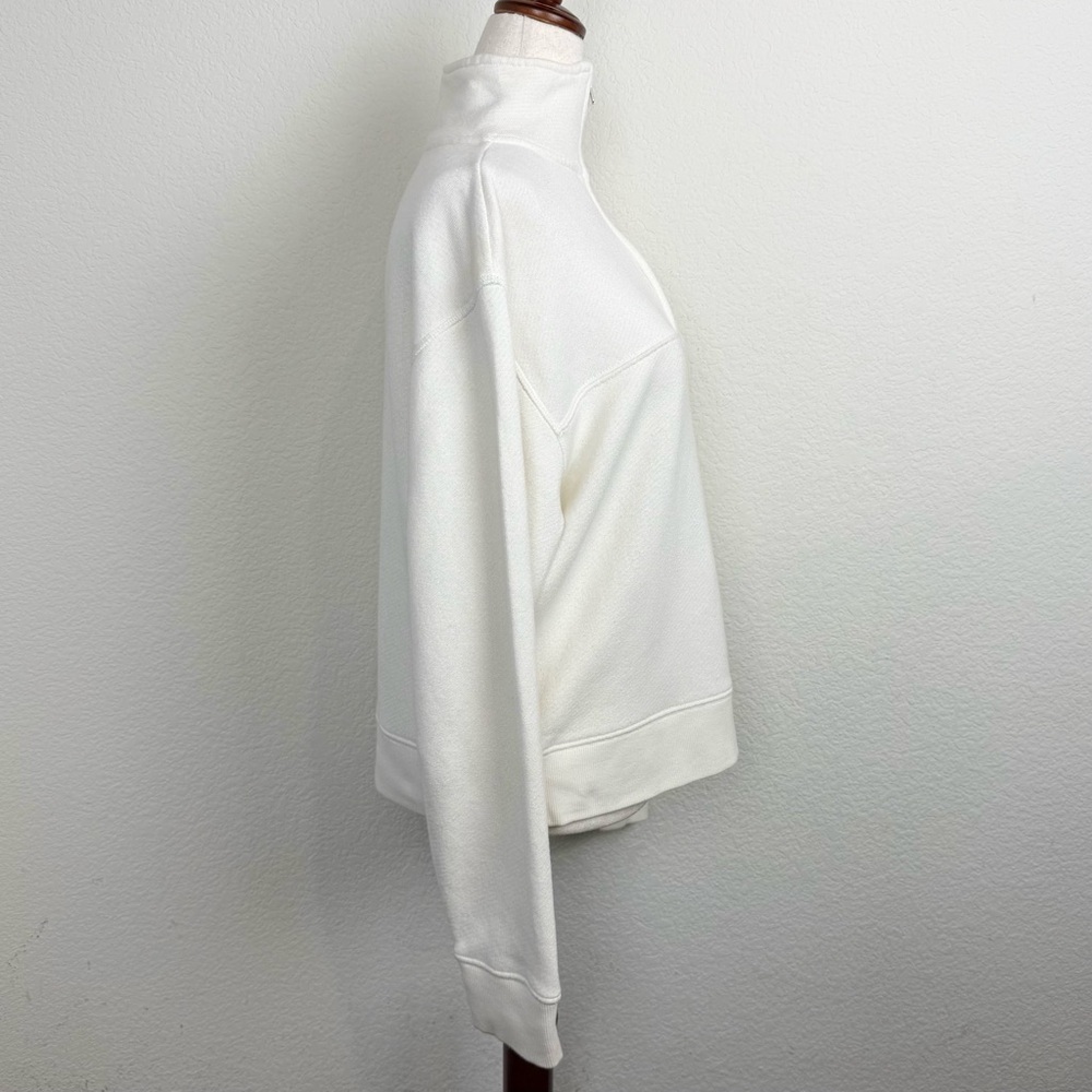 Jenni Kayne Quarter Zip Sweatshirt in Cream Size Small - Picture 6 of 14
